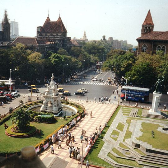 Flora Fountain and the Hutatma Chowk Memorial in 2001. Photo: Thomas Güther
