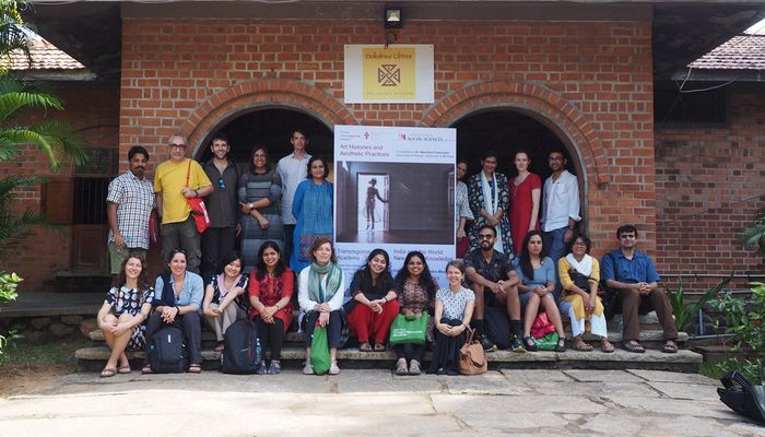 The Academy participants in front of Dakshina Chitra Museum, Chennai. (photo: Jule Ulbricht)