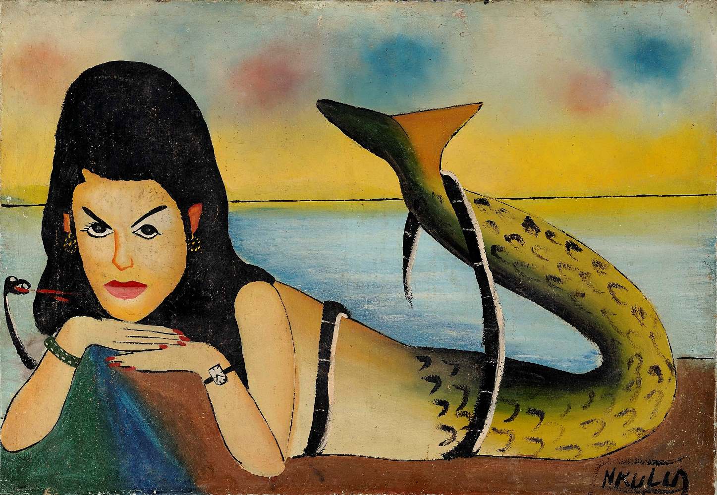 Painting by Abdal 22, 1966. HO.0.1.3951, collection RMCA Tervuren. Photo: RMCA Tervuren.