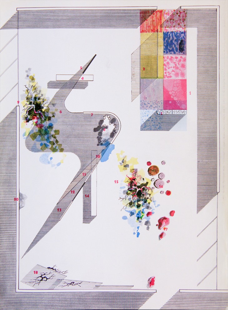 György and Juliet Kepes: Proposal for a nature gallery called The Museum’s Oasis, 1949.