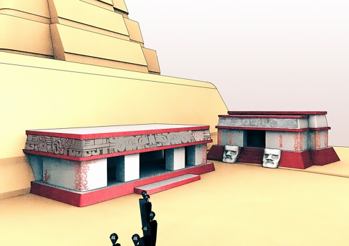 3rd, 6th, 7th architectural phases, Pyramid of the Paintings, San Bartolo, Guatemala (Image by Massimo Stefani, 2015).